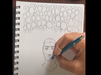 face drawing Instructional video link