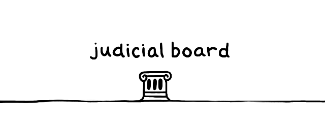 judicial board banner